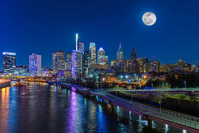 Moon Over Philadelphia